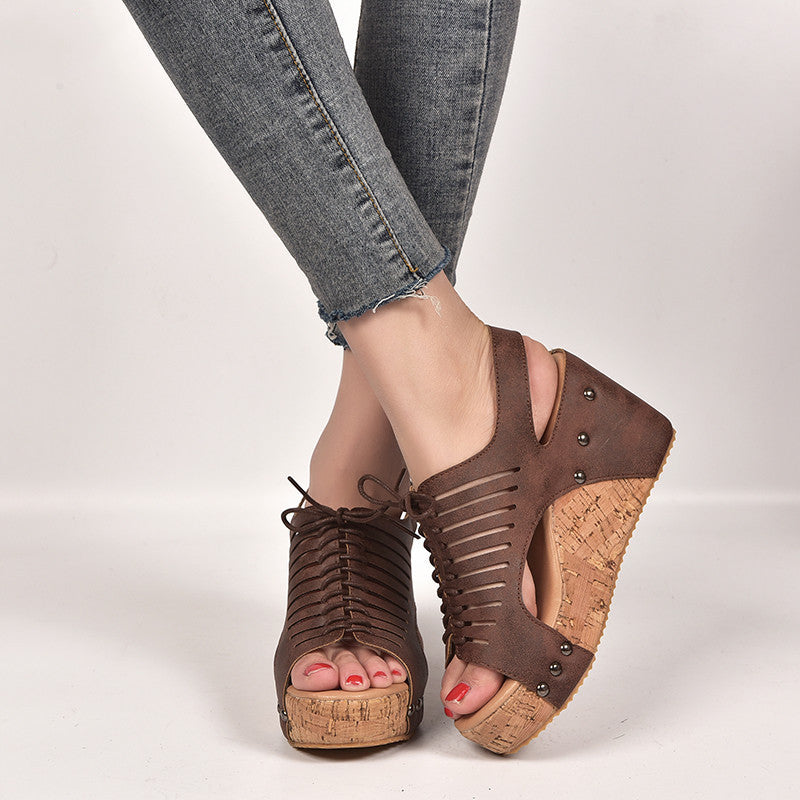 Hohe Absatz Damen Sandalen