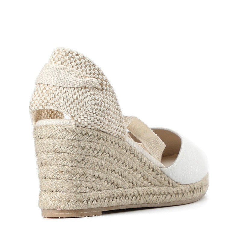 Damen Schnür-Keilabsatzsandalen