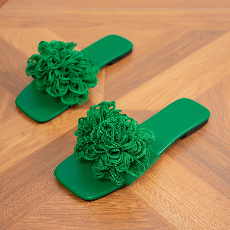 Neue modische vielseitige Blumen-Pantoletten