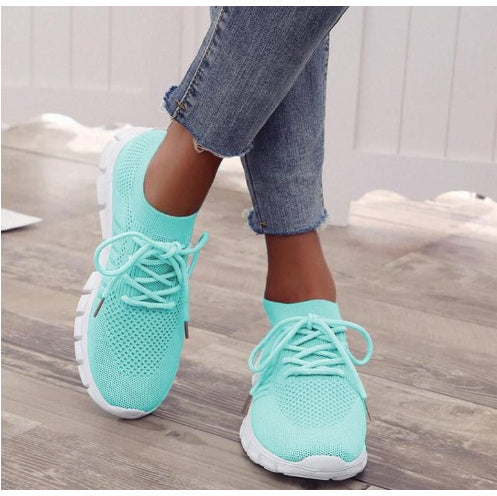 Damen-Sneaker, atmungsaktiv, Plateau