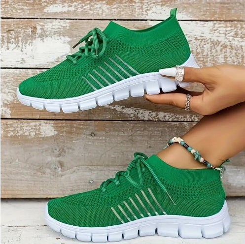 Damen-Sneaker, atmungsaktiv, Plateau