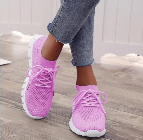 Damen-Sneaker, atmungsaktiv, Plateau