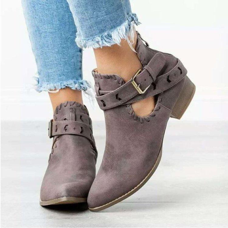 Dicke Absatz Einzelschuh Damen Mode Einzelschuh Damen