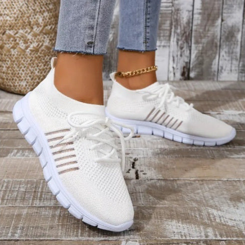 Damen-Sneaker, atmungsaktiv, Plateau