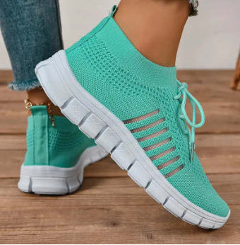 Damen-Sneaker, atmungsaktiv, Plateau