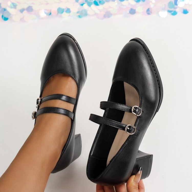 Übergröße Retro Spitz Niedrigschaft Schuhe