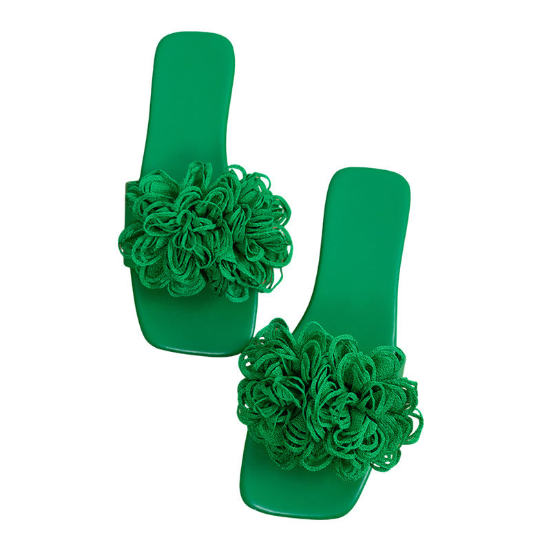 Neue modische vielseitige Blumen-Pantoletten